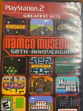 Namco Museum 50th Anniversary PlayStation 2 Game - Red & Black